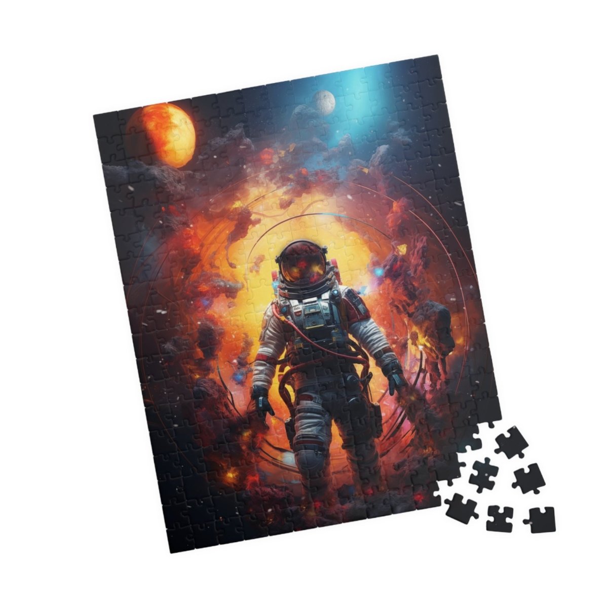 Astronaut portal to the nebula Jigsaw Puzzle - Elegant Deer