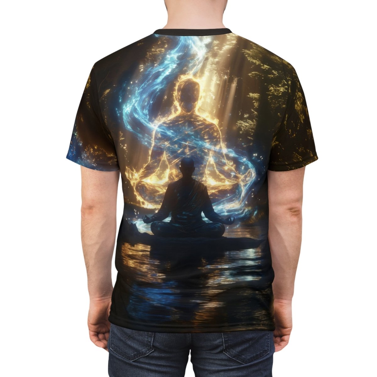 "Balance of Elements: Yin - Yang Meditation AOP T-Shirt" - Elegant Deer