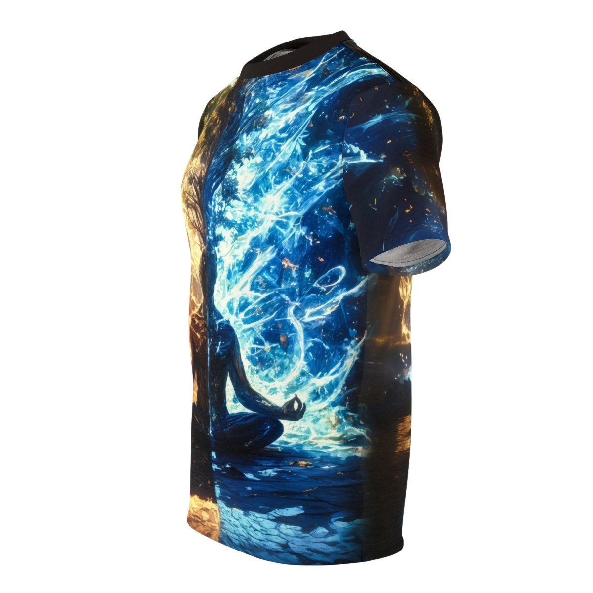 "Balance of Elements: Yin - Yang Meditation AOP T-Shirt" - Elegant Deer