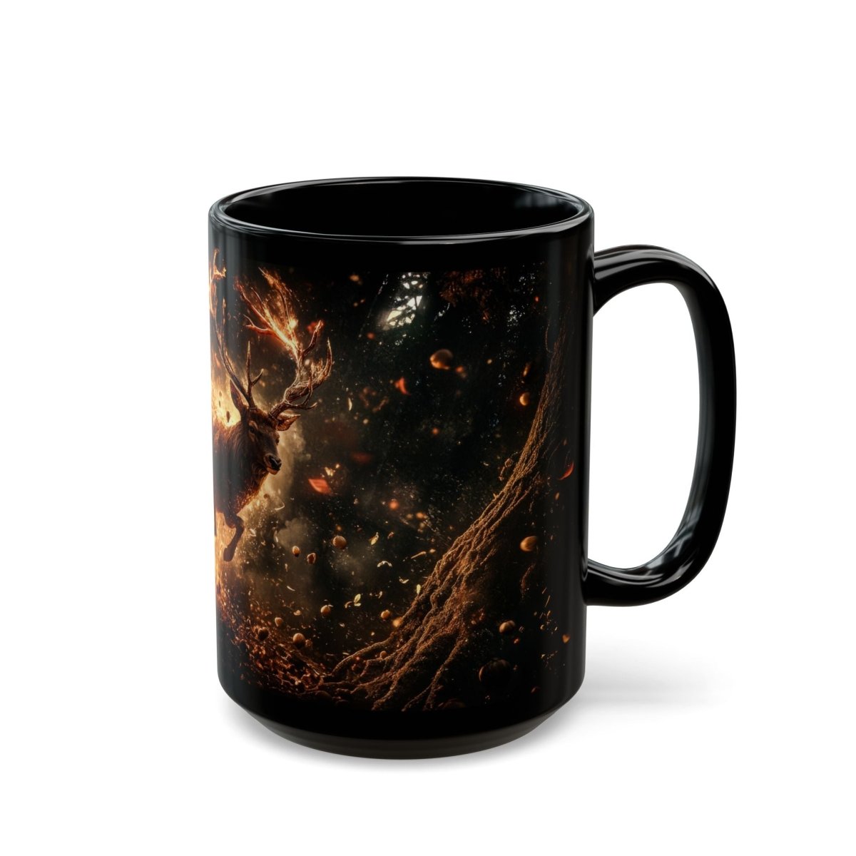 🦌 Battle Stag – Wrath of the Forest Mug 🔥 - Elegant Deer