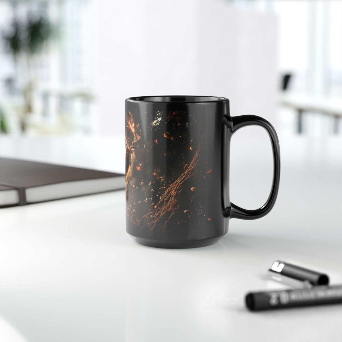🦌 Battle Stag – Wrath of the Forest Mug 🔥 - Elegant Deer