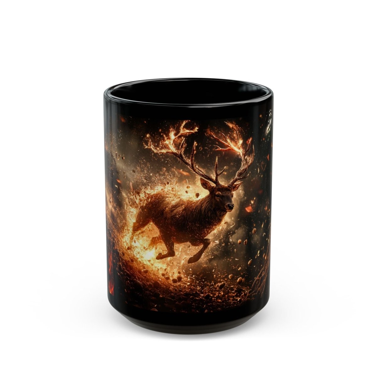 🦌 Battle Stag – Wrath of the Forest Mug 🔥 - Elegant Deer