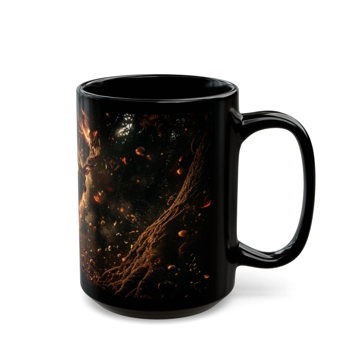 🦌 Battle Stag – Wrath of the Forest Mug 🔥 - Elegant Deer