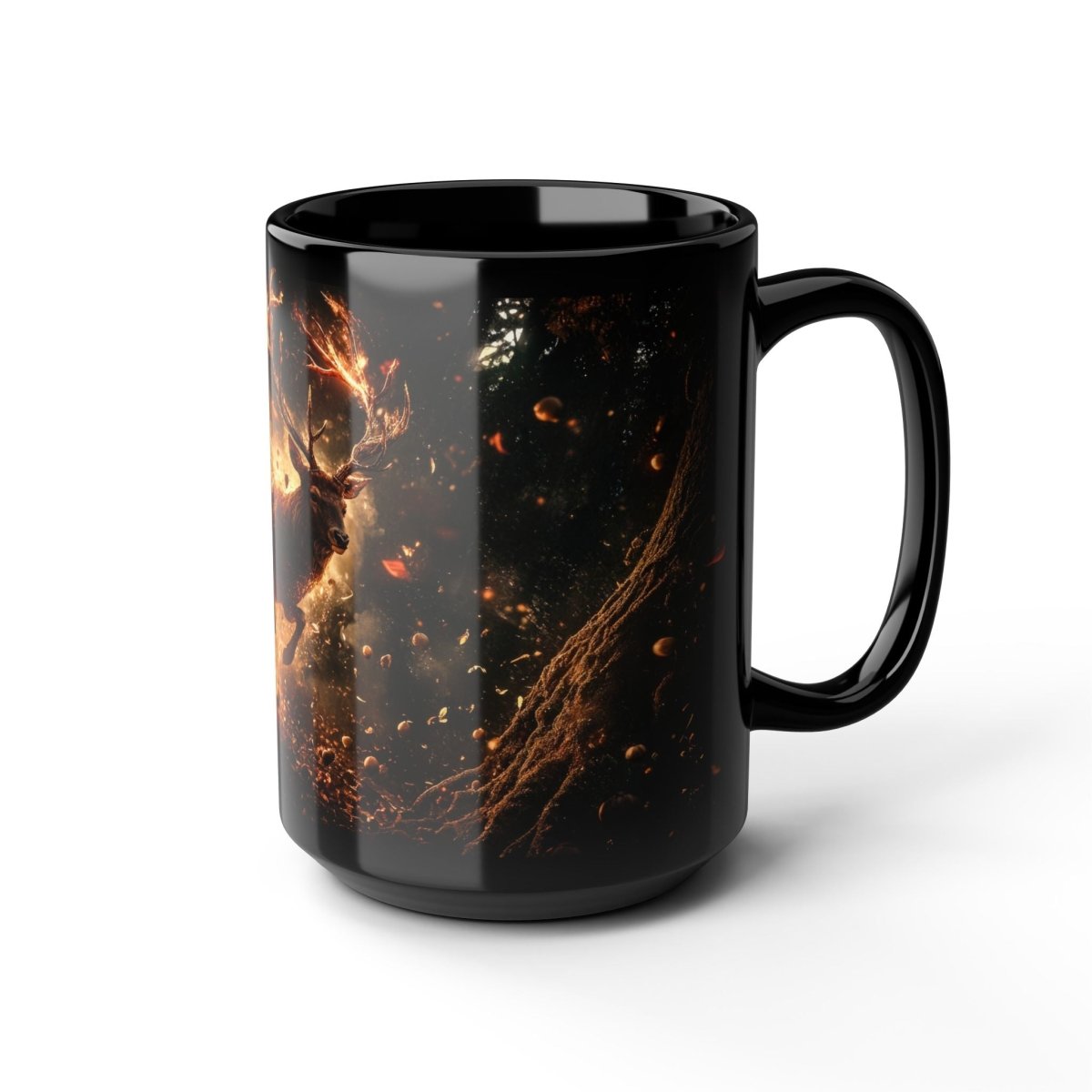 🦌 Battle Stag – Wrath of the Forest Mug 🔥 - Elegant Deer
