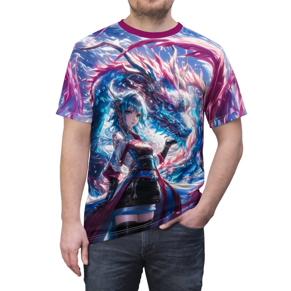Celestial Dragon Series T-Shirt (AOP) - Elegant Deer