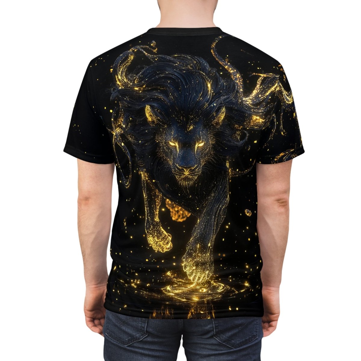 Celestial Lion - Dual - Sided AOP T-Shirt - Elegant Deer