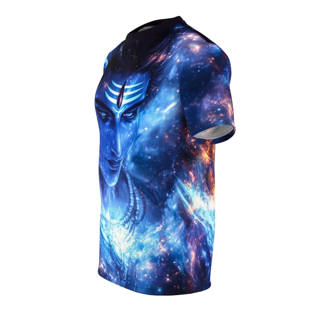 Celestial Shiva: Cosmic Energy AOP T-Shirt - Elegant Deer