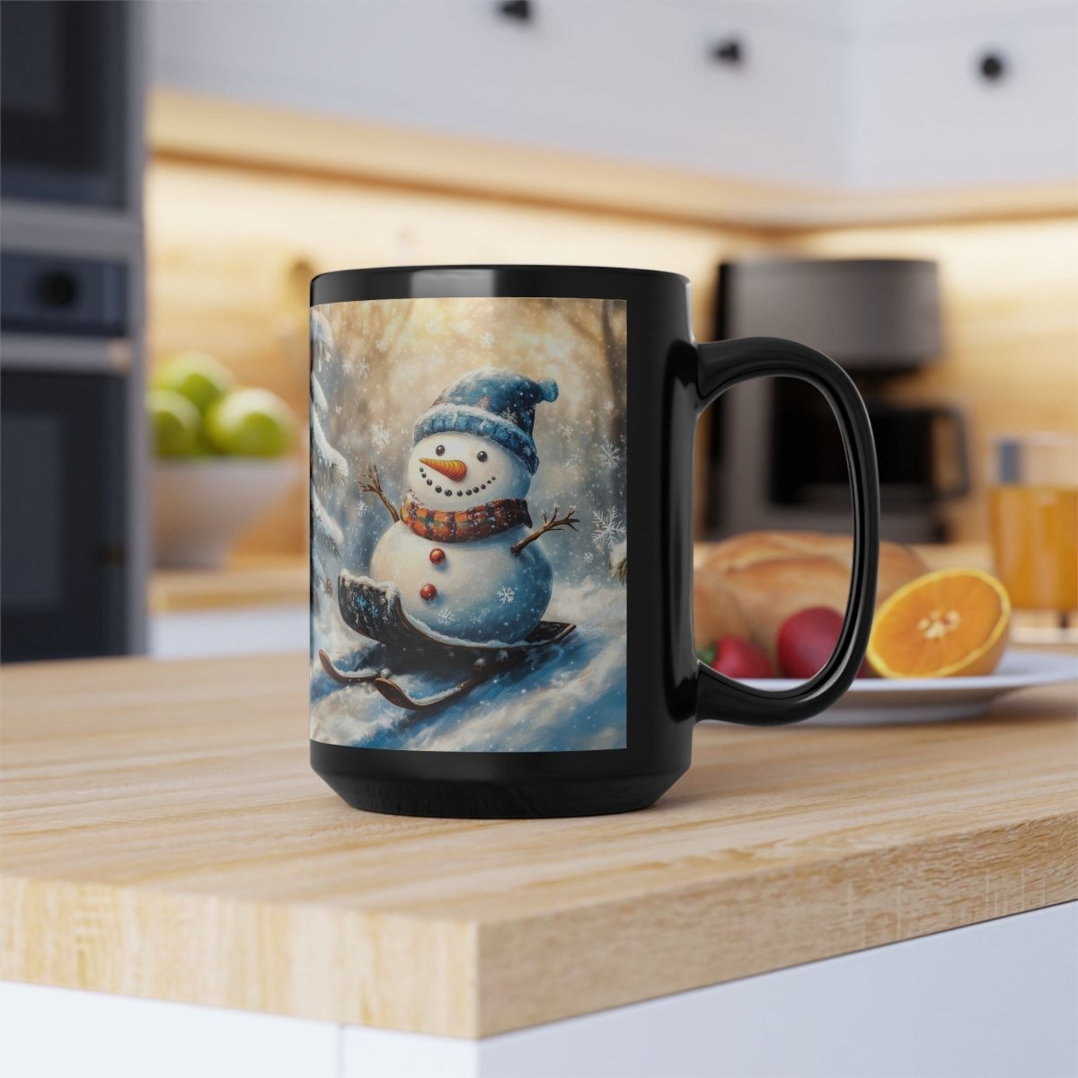 Cheerful Snowman Mug – Winter Fun 15oz - Elegant Deer