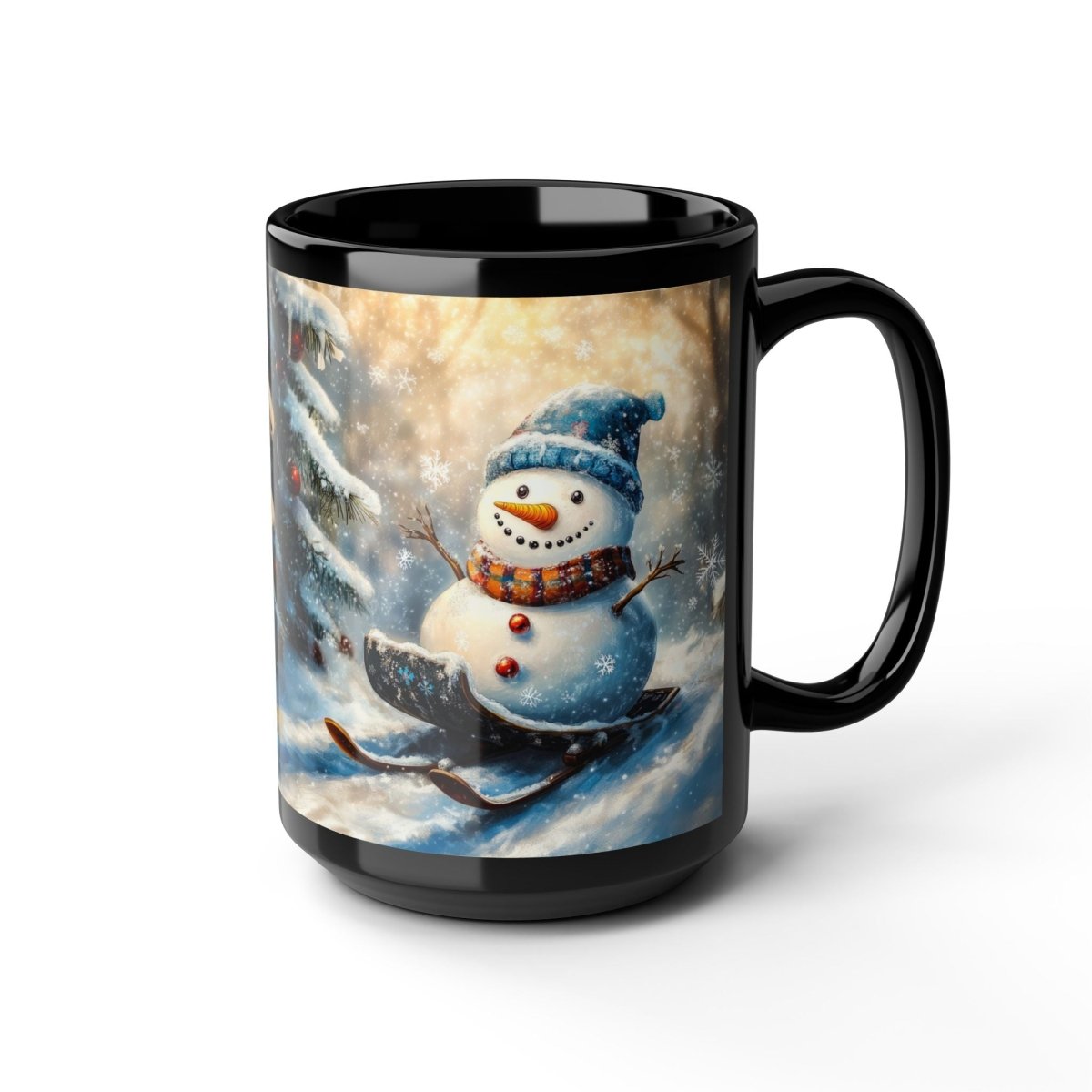 Cheerful Snowman Mug – Winter Fun 15oz - Elegant Deer
