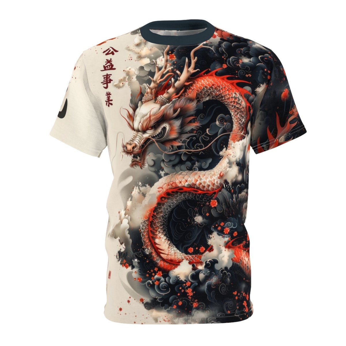 Chinese Dragon T-Shirt (AOP) - Elegant Deer