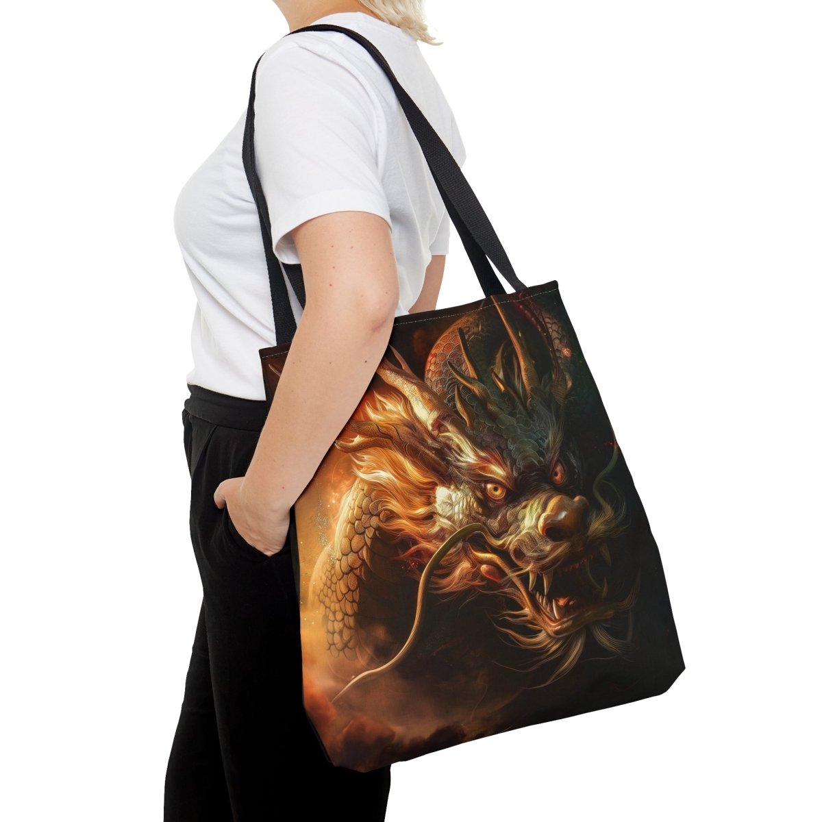 Chinese Dragon Tote Bag - Elegant Deer