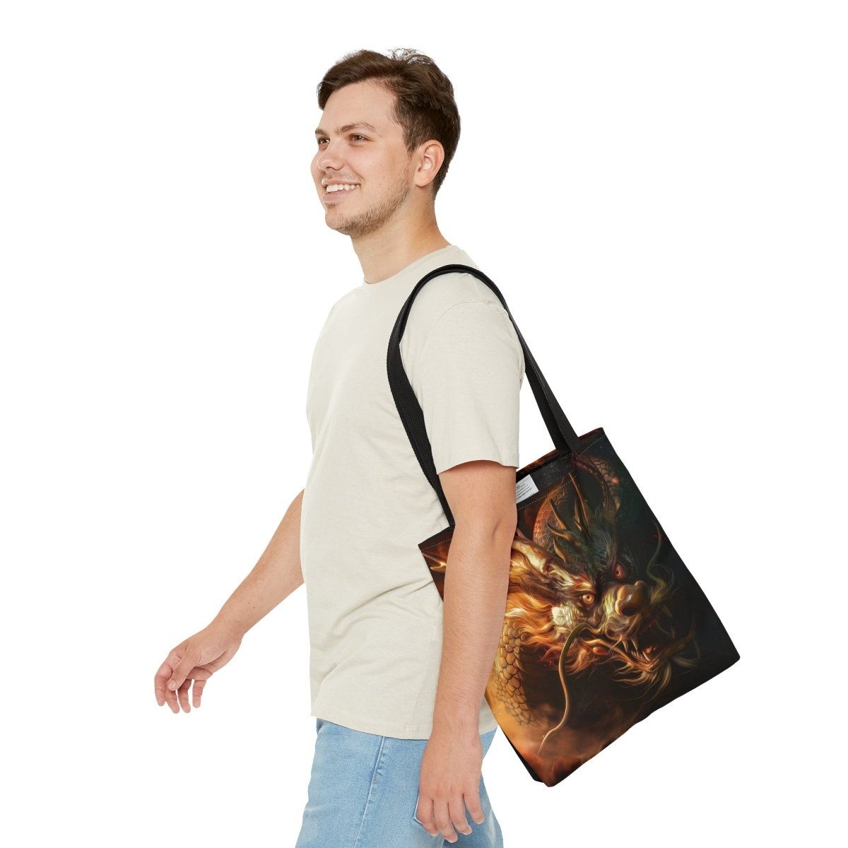 Chinese Dragon Tote Bag - Elegant Deer