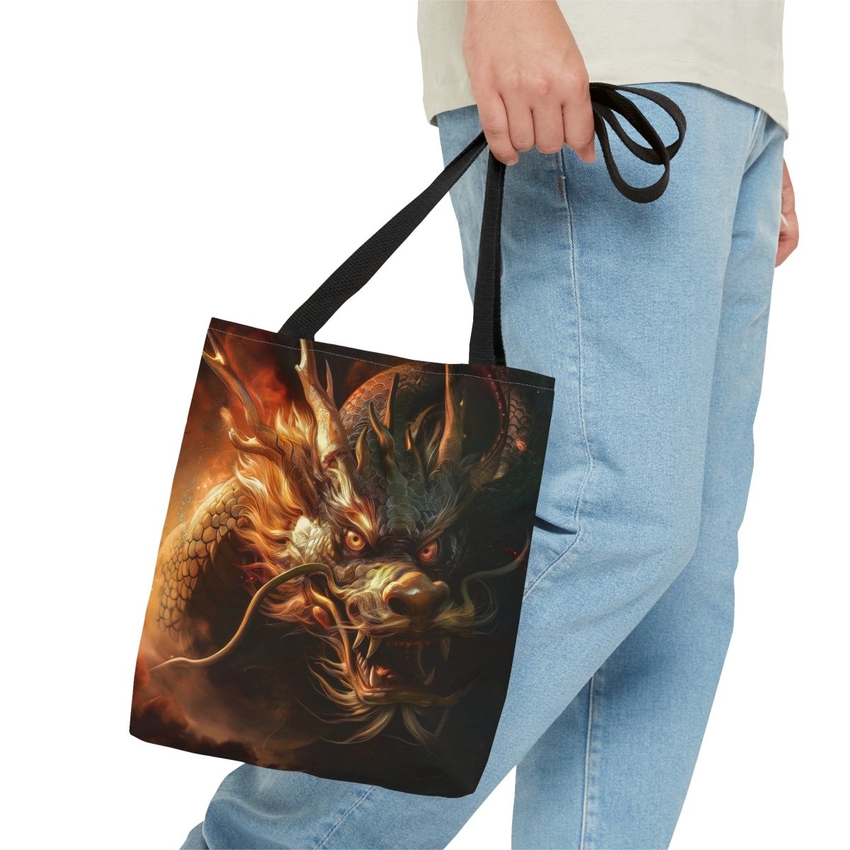 Chinese Dragon Tote Bag - Elegant Deer
