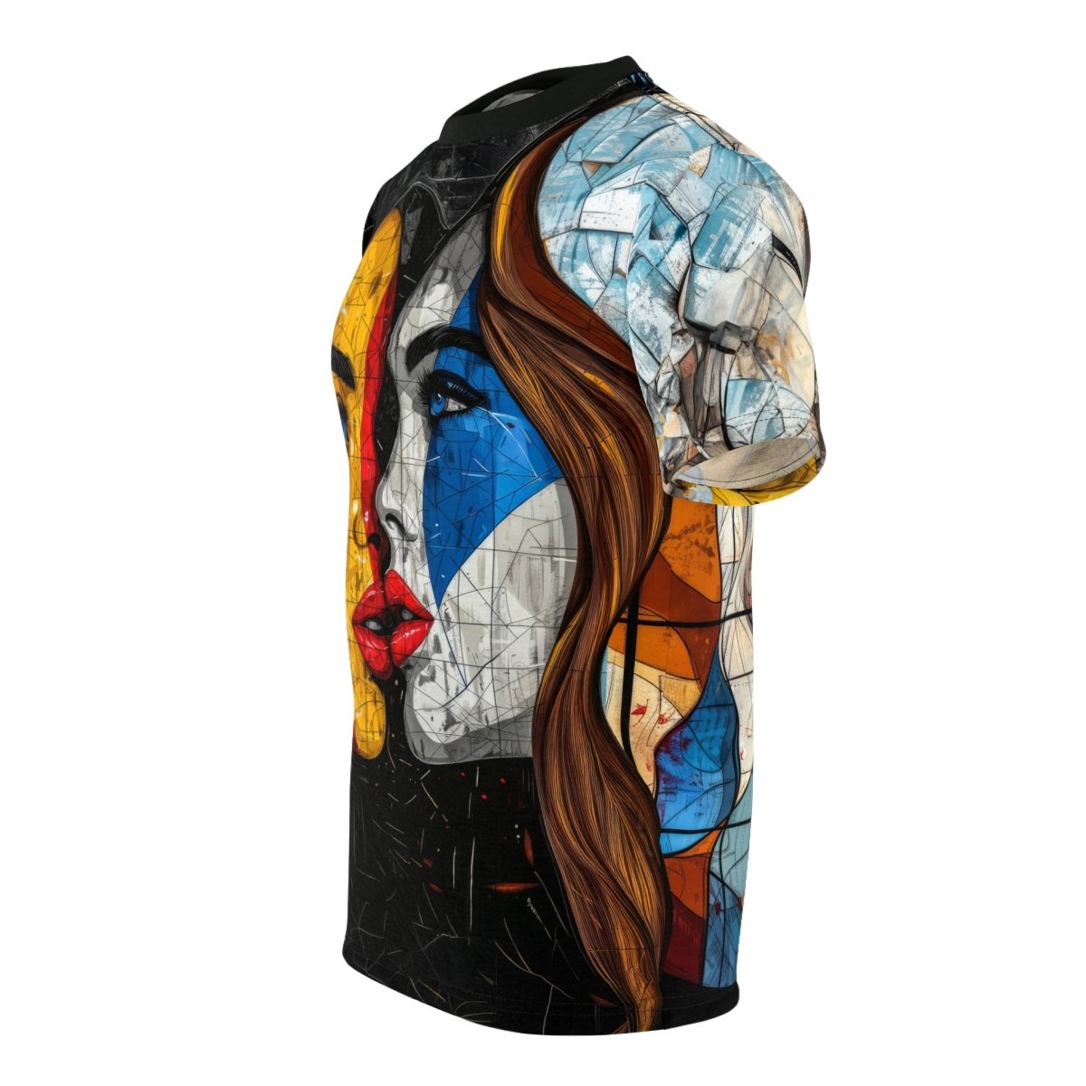 Contemporary Mosaic T-Shirt (AOP) - Elegant Deer