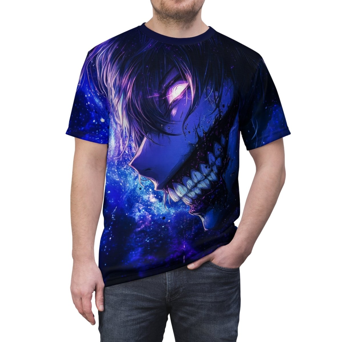 Cosmic Horror - Dual - Sided AOP T-Shirt - Elegant Deer