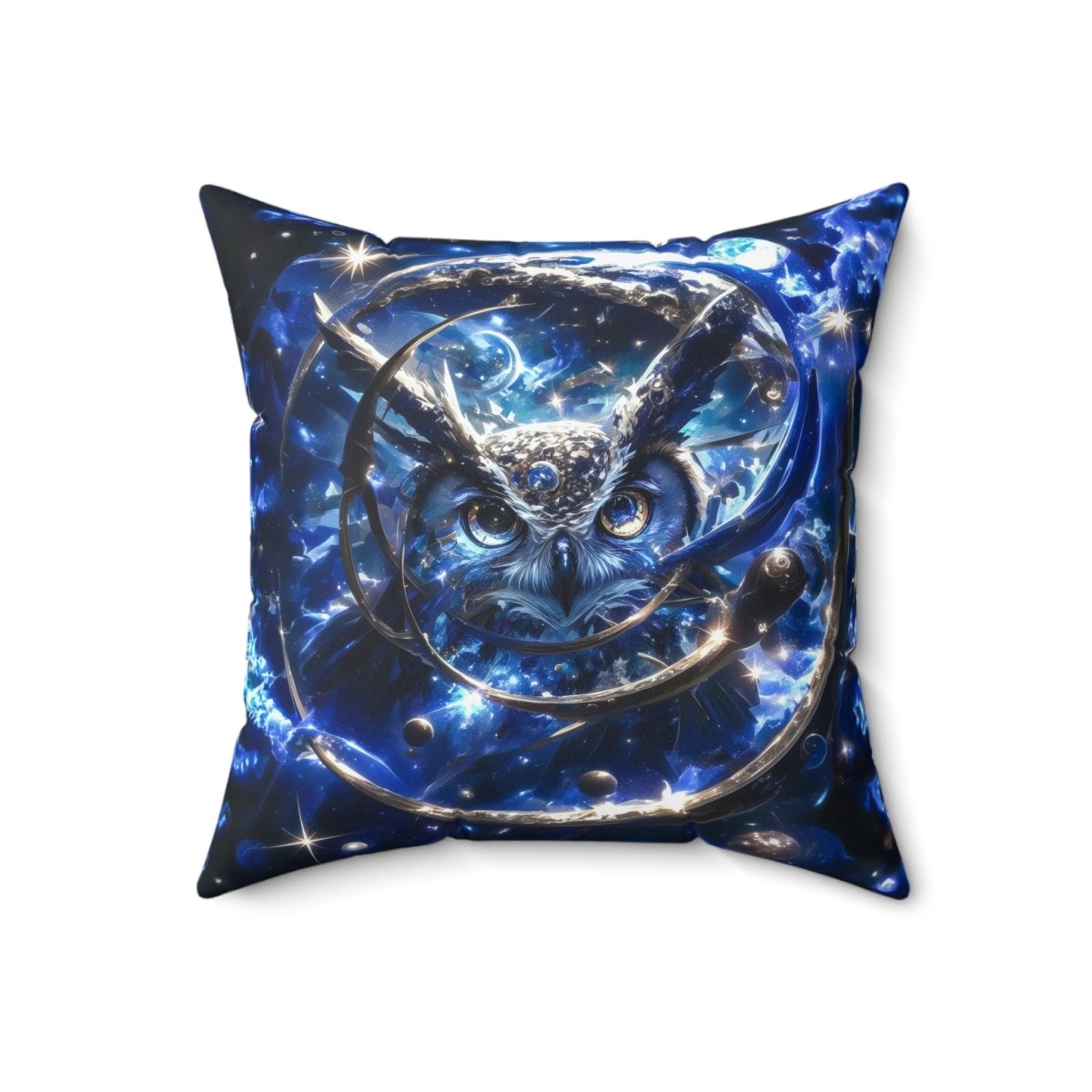 Cosmic Owl Pillow - Elegant Deer