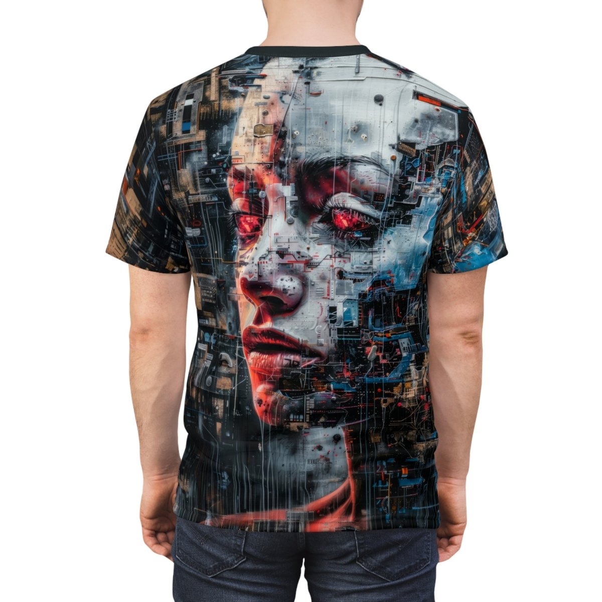 Cyber Dreams T-Shirt (AOP) - Elegant Deer