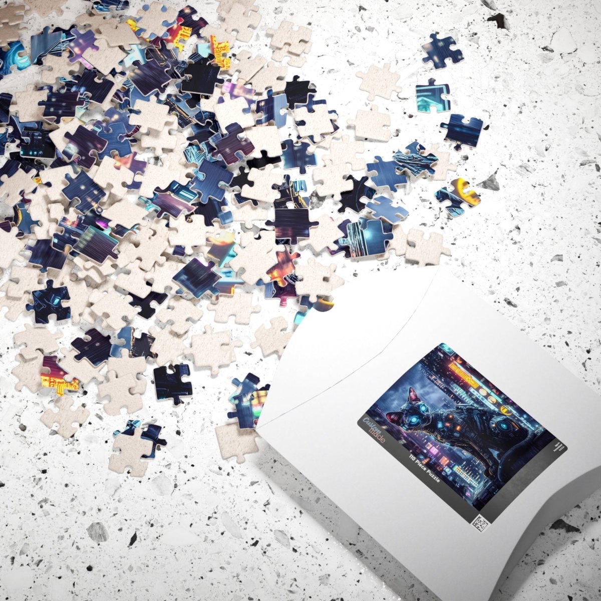 ๐ฑ Cyberpunk Cat Puzzle โ Neon Futuristic Edition ๐ - Elegant Deer