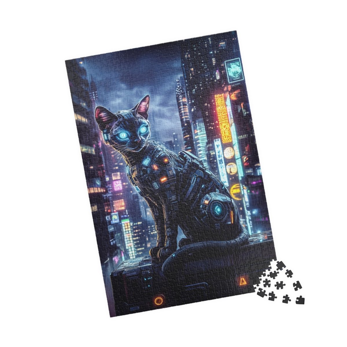 ๐ฑ Cyberpunk Cat Puzzle โ Neon Futuristic Edition ๐ - Elegant Deer