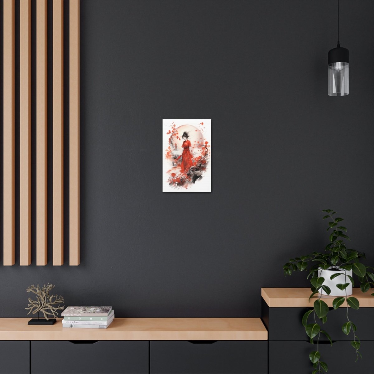 Devil Or The Beauty Canvas Poster - Elegant Deer