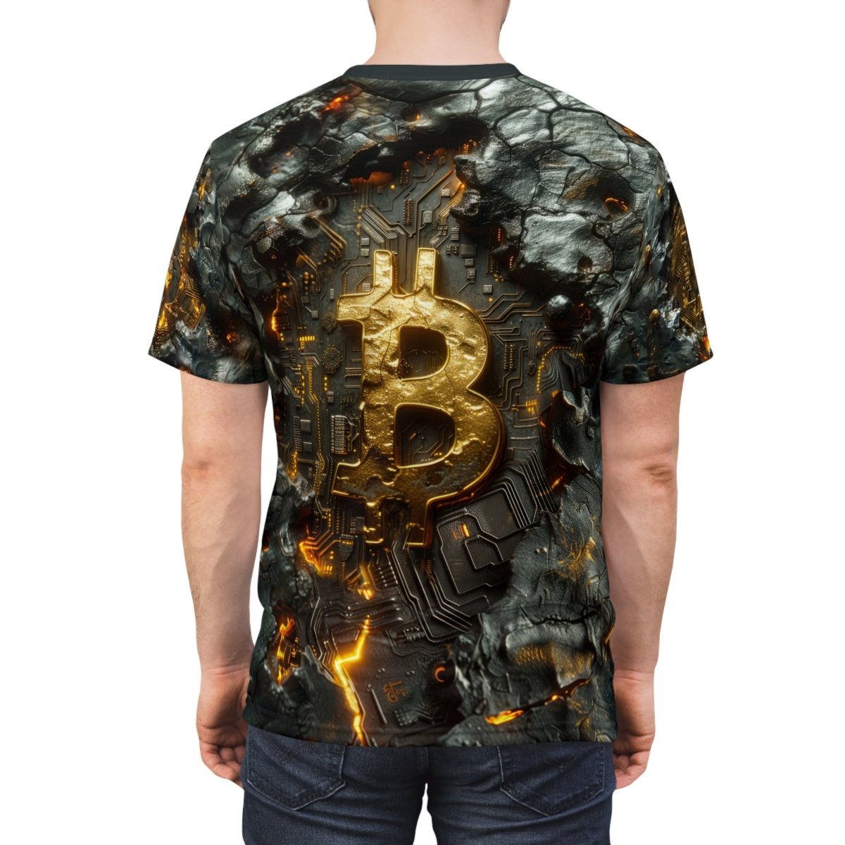 Digital Frontier T-Shirt (AOP) - Elegant Deer
