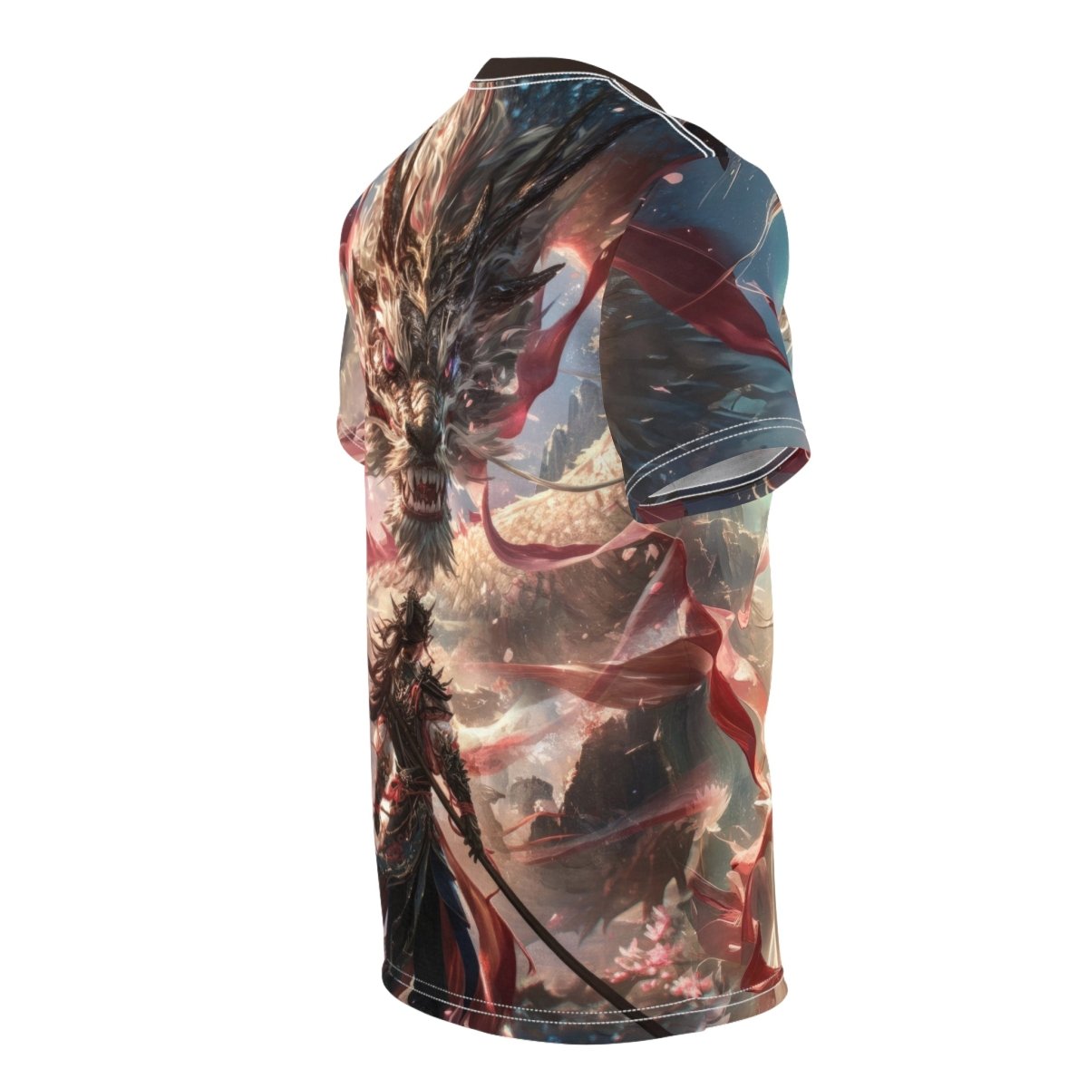 Dragon's Embrace Series T-Shirt (AOP) - Elegant Deer