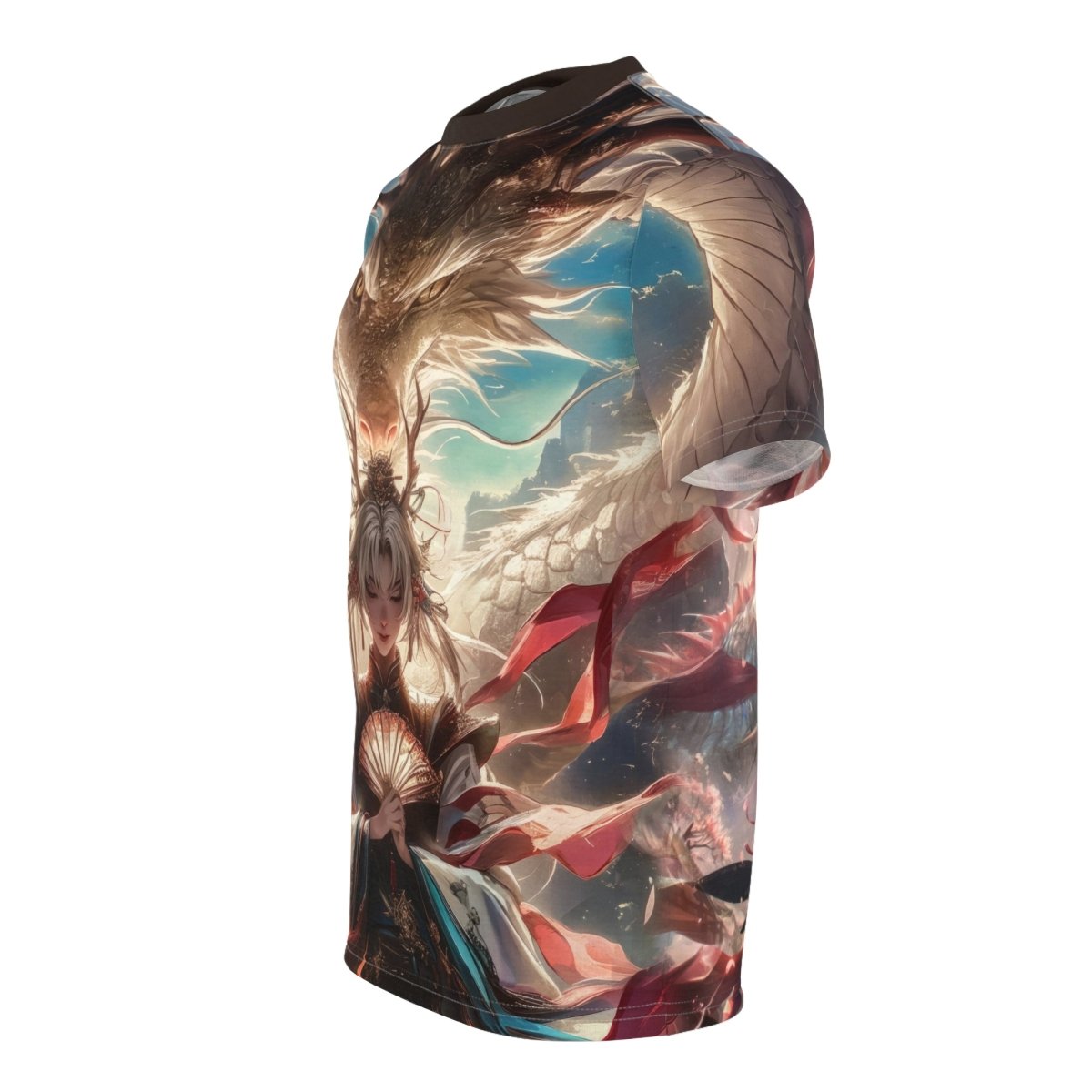Dragon's Embrace Series T-Shirt (AOP) - Elegant Deer