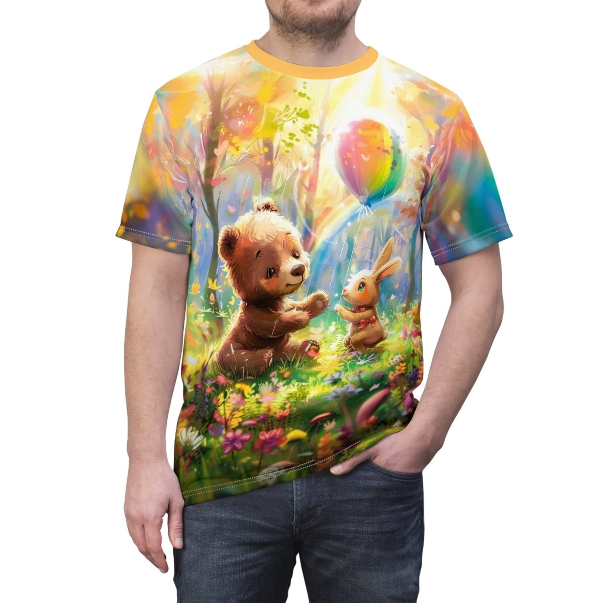 Dreamy Forest Adventure AOP T-Shirt, - Elegant Deer