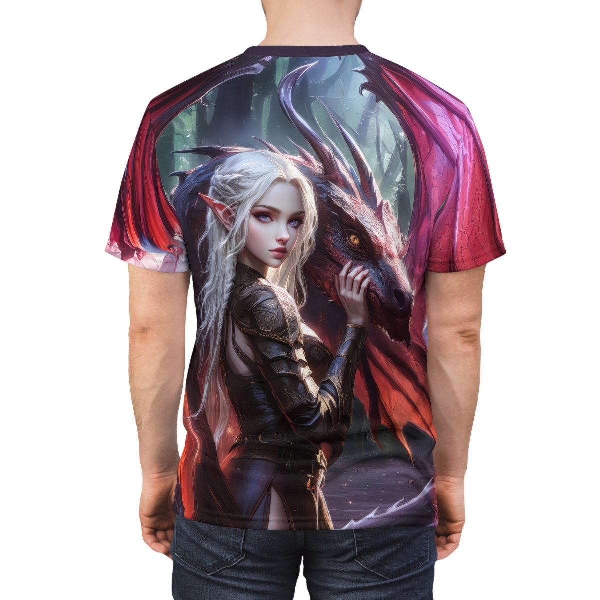 Dual - Dragon Fantasy Warrior AOP T-Shirt - Elegant Deer