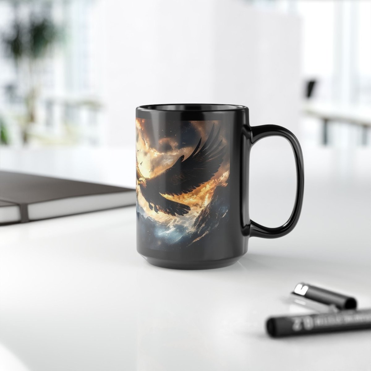 🦅 Eagle Spirit – Sky Guardian Mug 🌄 - Elegant Deer