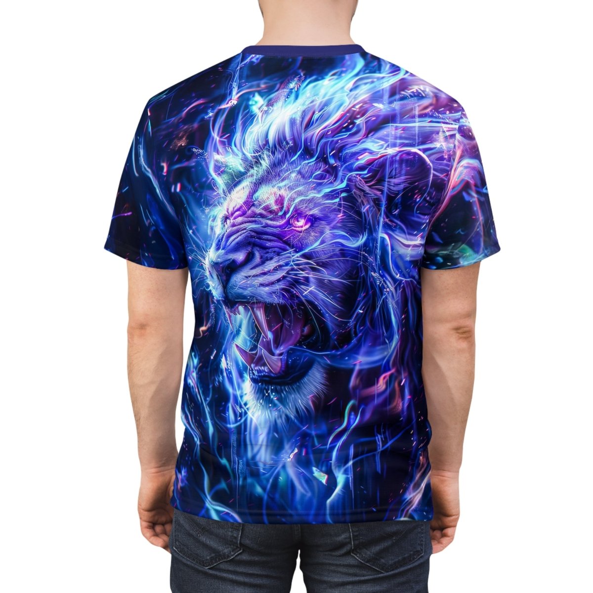 Electric Lion T-Shirt (AOP) - Elegant Deer