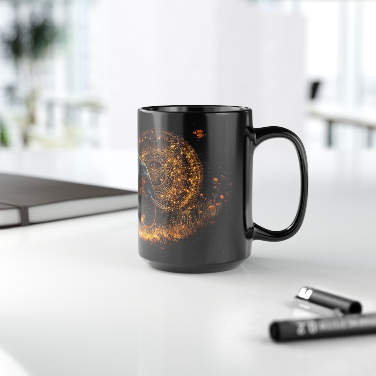 🐘 Elephant Wisdom – Mystic Safari Mug 🌾 - Elegant Deer
