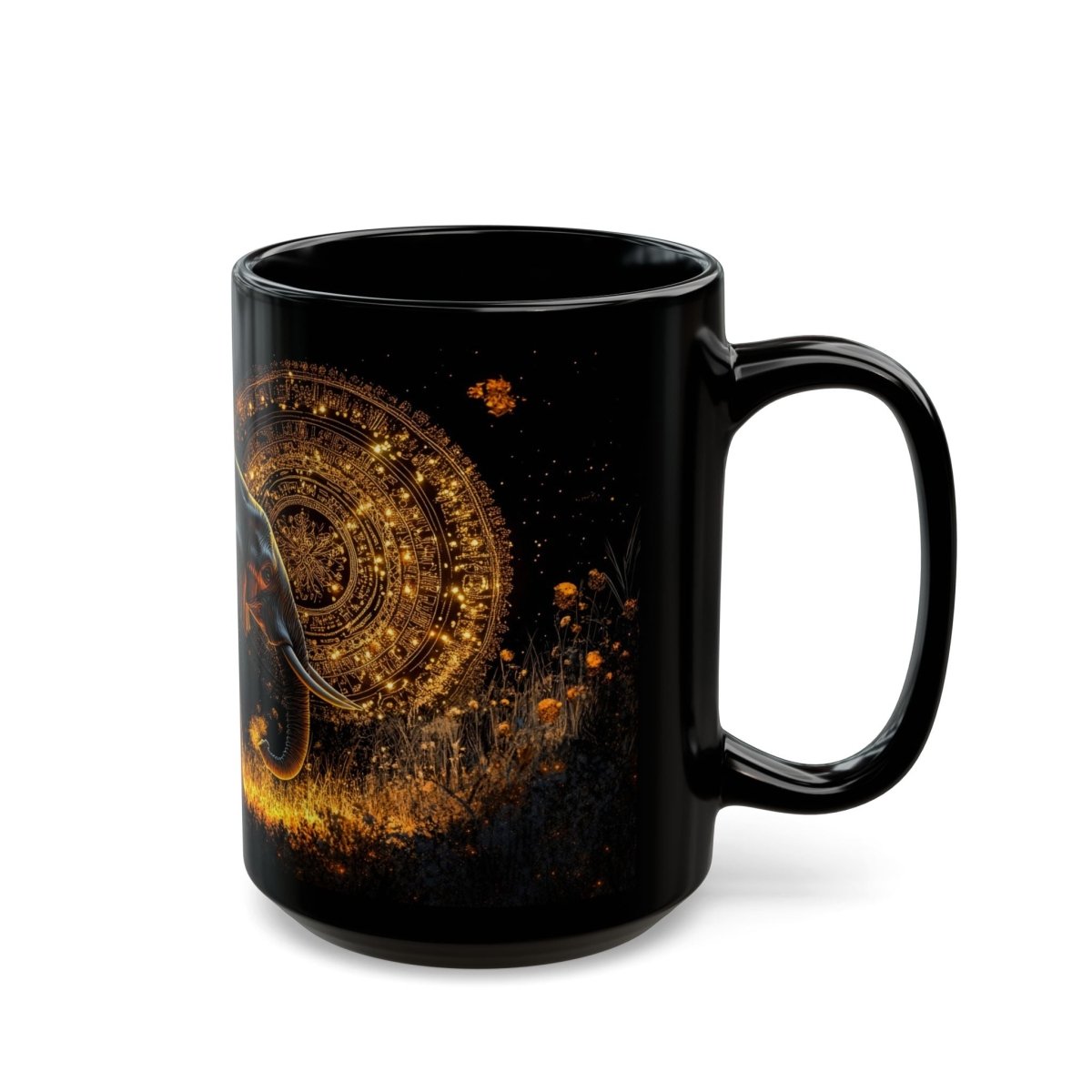 🐘 Elephant Wisdom – Mystic Safari Mug 🌾 - Elegant Deer