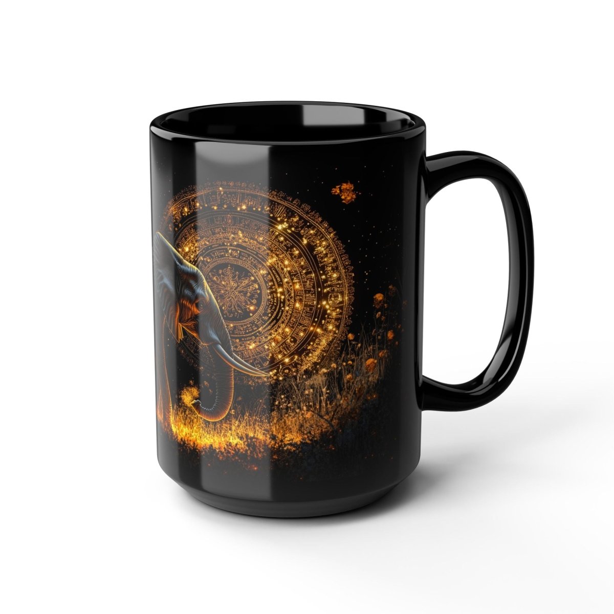 🐘 Elephant Wisdom – Mystic Safari Mug 🌾 - Elegant Deer