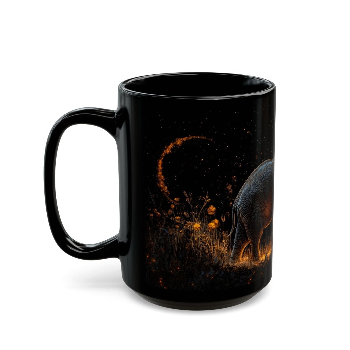 🐘 Elephant Wisdom – Mystic Safari Mug 🌾 - Elegant Deer
