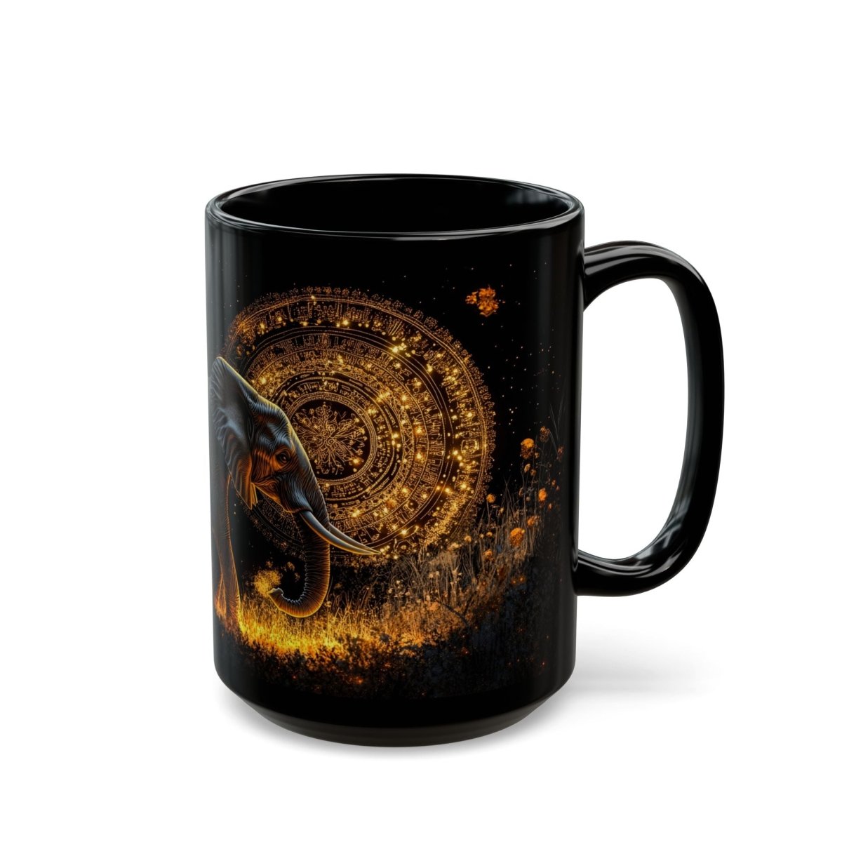 🐘 Elephant Wisdom – Mystic Safari Mug 🌾 - Elegant Deer