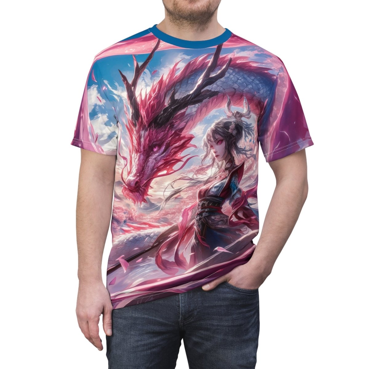 Enchanted Dragon Series T-Shirt (AOP) - Elegant Deer
