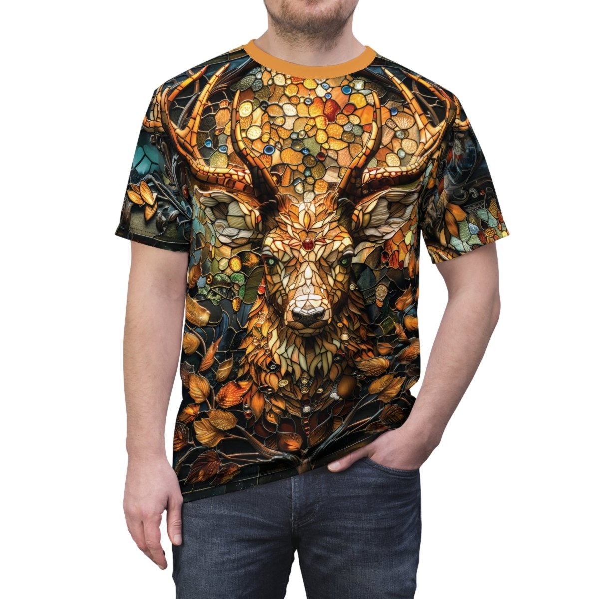 Enchanted Forest Stag T-Shirt (AOP) - Elegant Deer