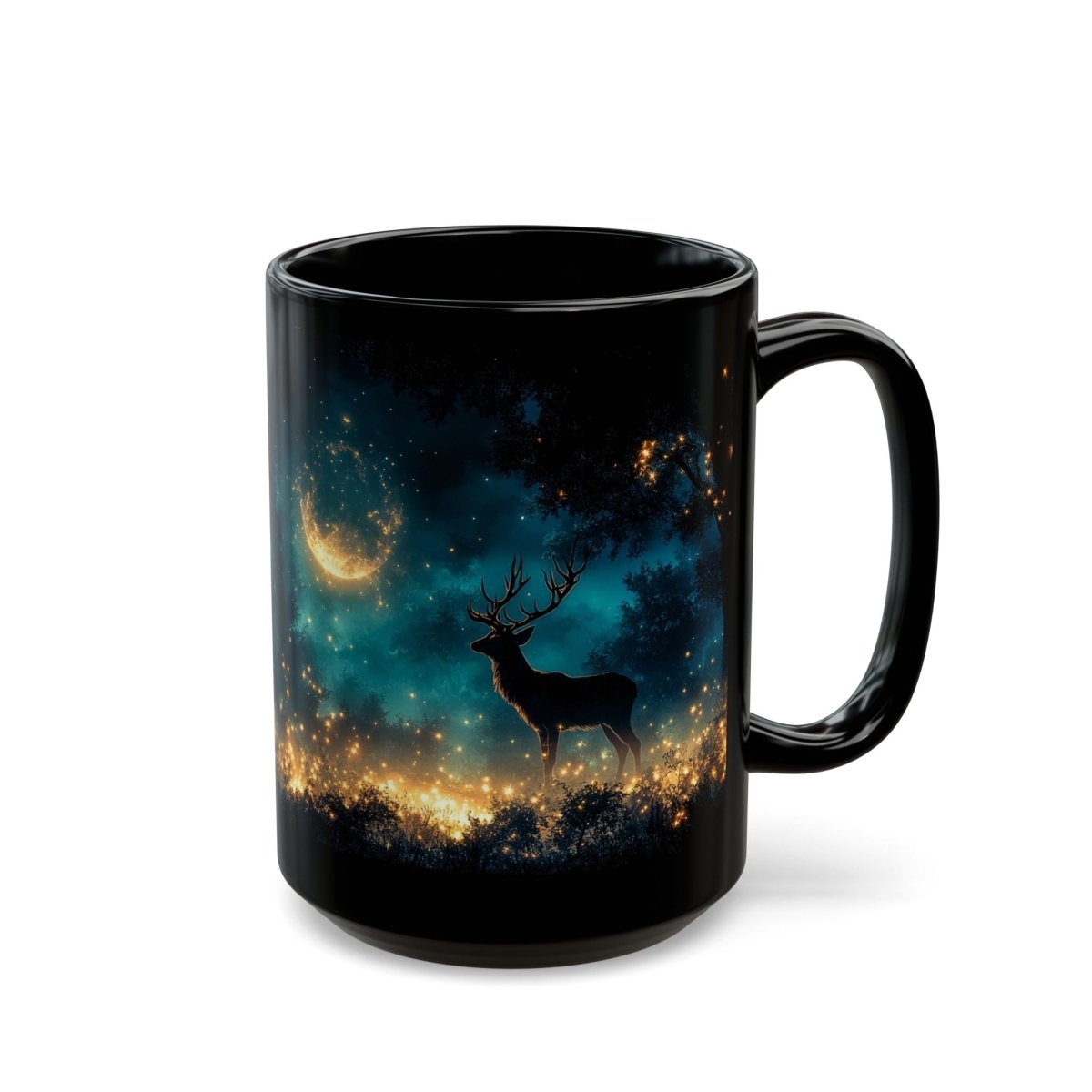 Enchanted Moonlit Forest Mug – A Touch of Magic 15oz - Elegant Deer