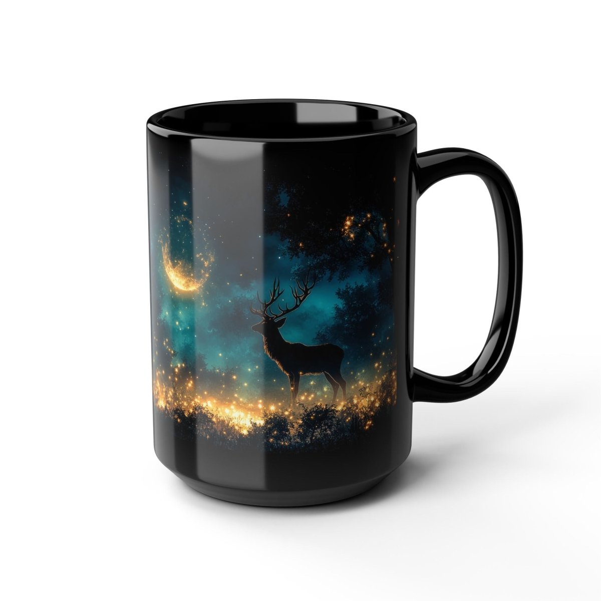 Enchanted Moonlit Forest Mug – A Touch of Magic 15oz - Elegant Deer