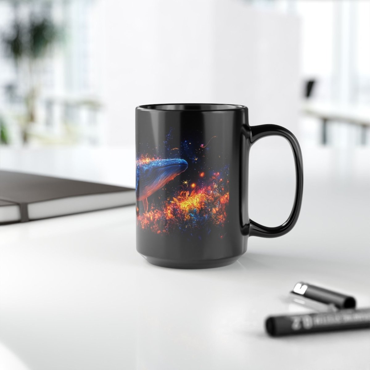 🐋 Enchanted Whale – Ocean Serenity Mug 🌊 - Elegant Deer