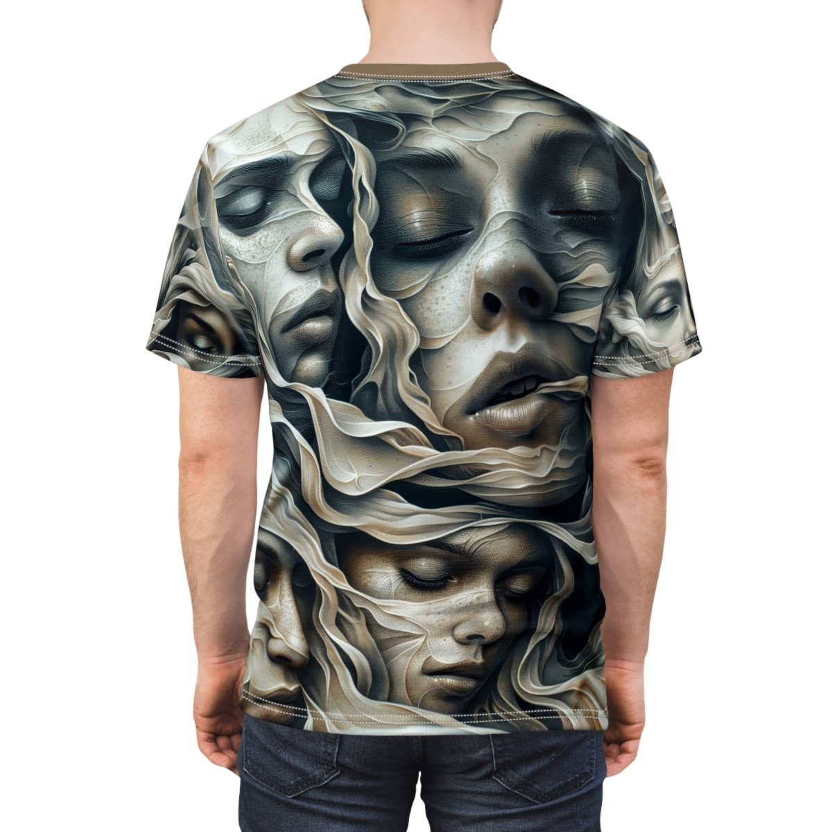 Ethereal Faces T-Shirt (AOP) - Elegant Deer