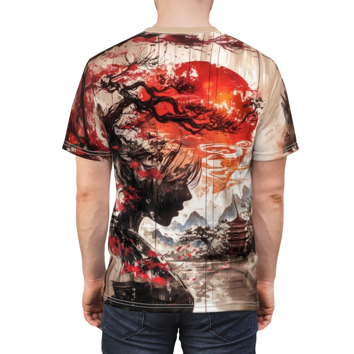 Ethereal Harmony T-Shirt (AOP) - Elegant Deer