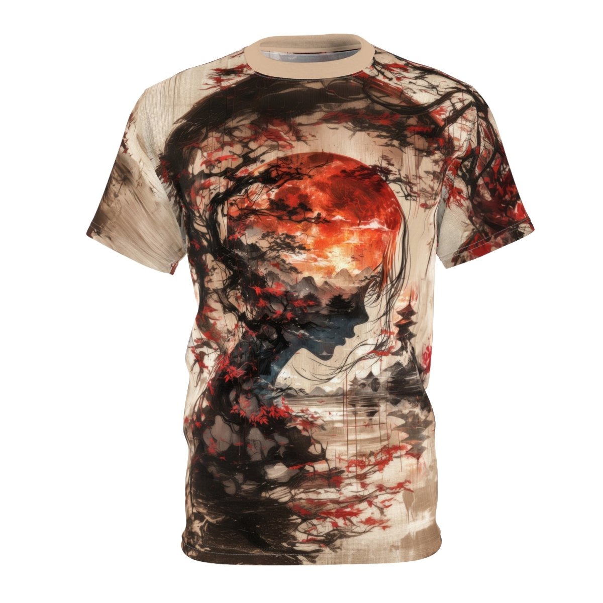 Ethereal Harmony T-Shirt (AOP) - Elegant Deer