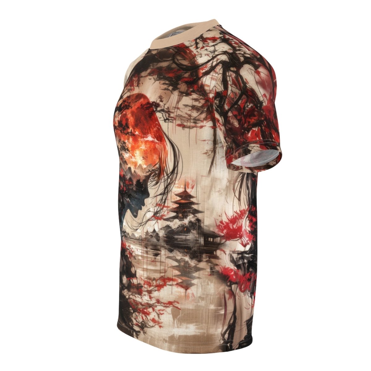 Ethereal Harmony T-Shirt (AOP) - Elegant Deer