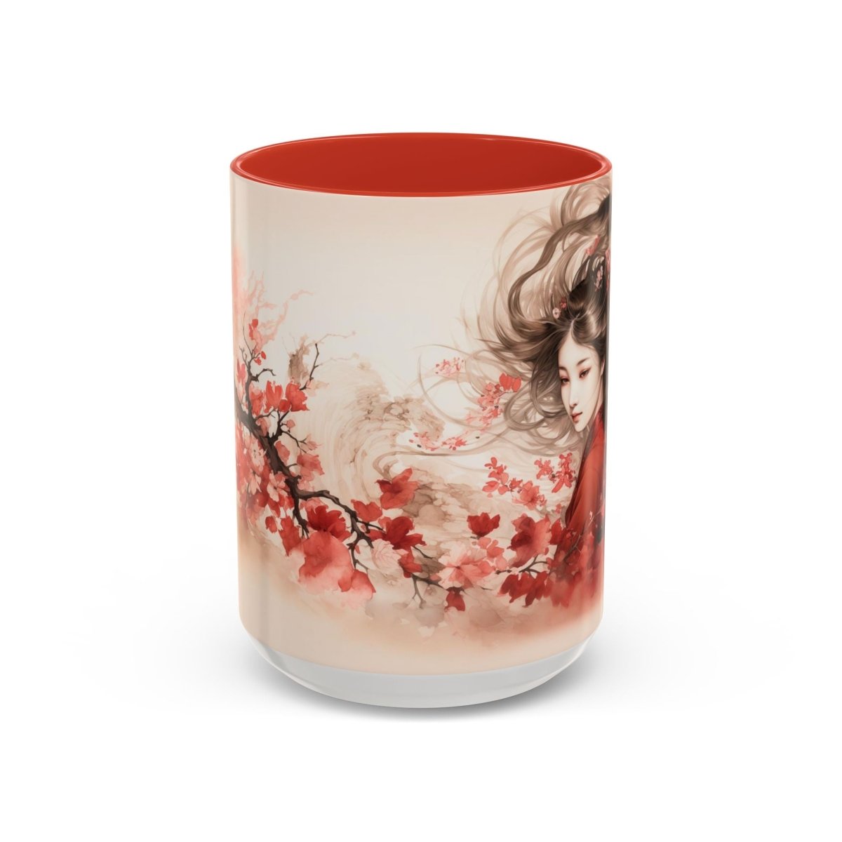 Exquisite Blossom Beauty Coffee Mug, 15oz - Elegant Deer