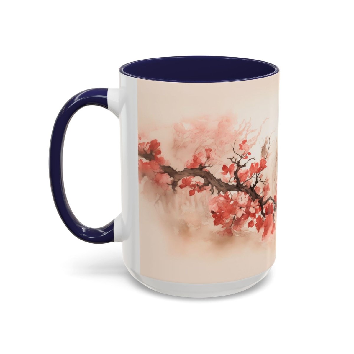 Exquisite Blossom Beauty Coffee Mug, 15oz - Elegant Deer