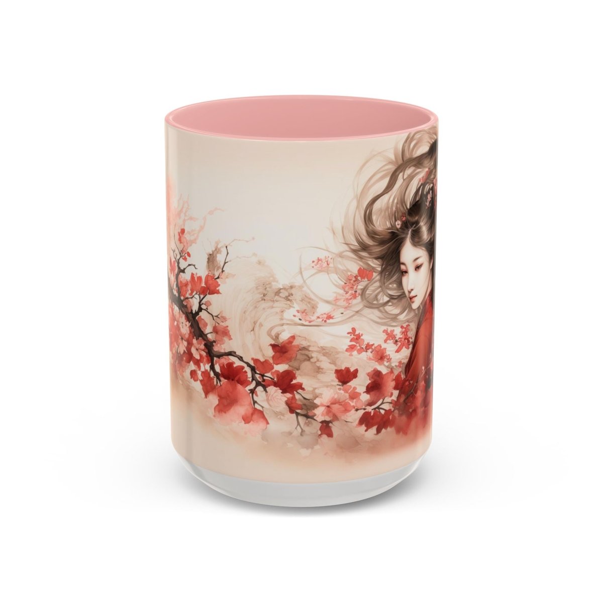 Exquisite Blossom Beauty Coffee Mug, 15oz - Elegant Deer
