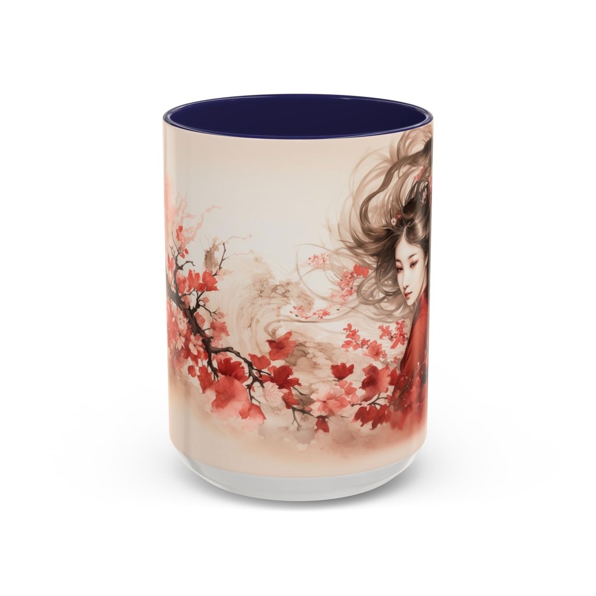 Exquisite Blossom Beauty Coffee Mug, 15oz - Elegant Deer