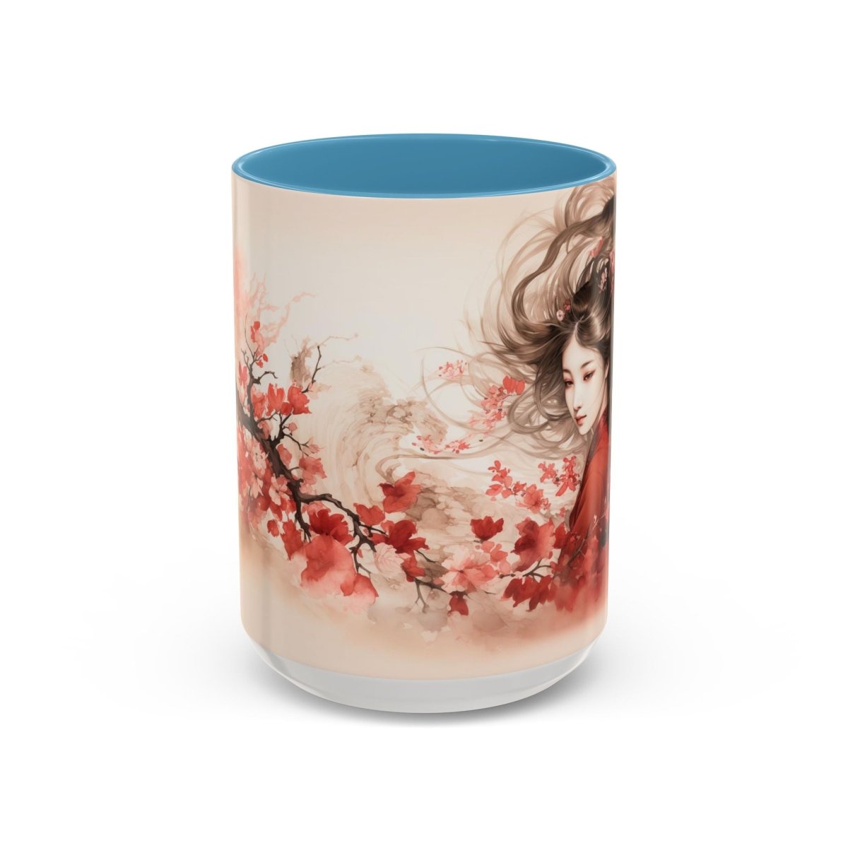 Exquisite Blossom Beauty Coffee Mug, 15oz - Elegant Deer